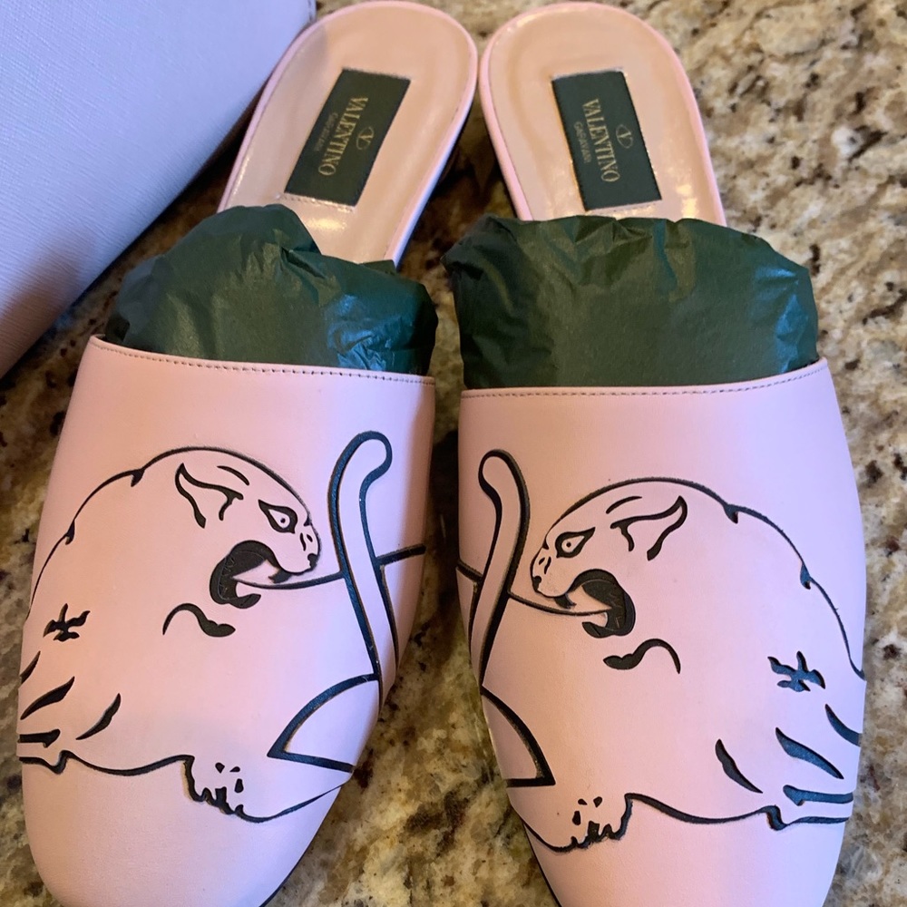 HP🌟 Valentino panther block mule 9 - Picture 2 of 7